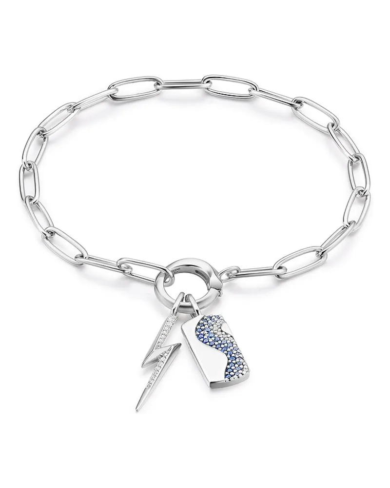 ANIA HAIE Armband Brave Heart Silber