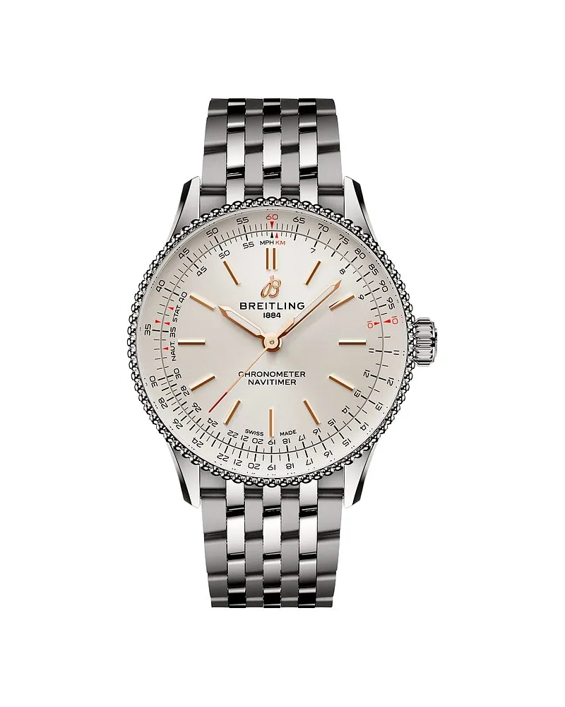Breitling Damenuhr Navitimer Automatic 36 Silber