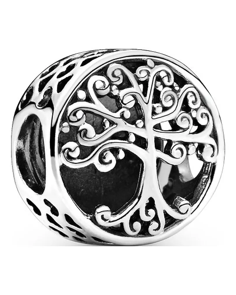 Pandora Charm Moments Offen gearbeitete familiäre Wurzeln Silber