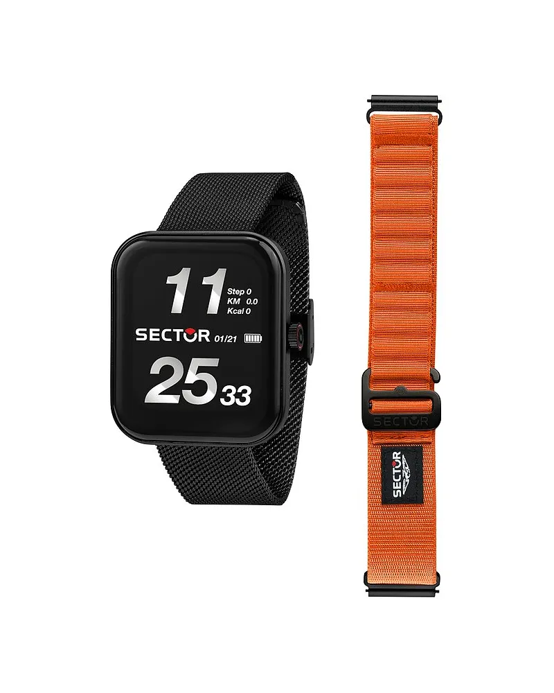 Sector  Uhren-Set S-03 Pro Light Schwarz