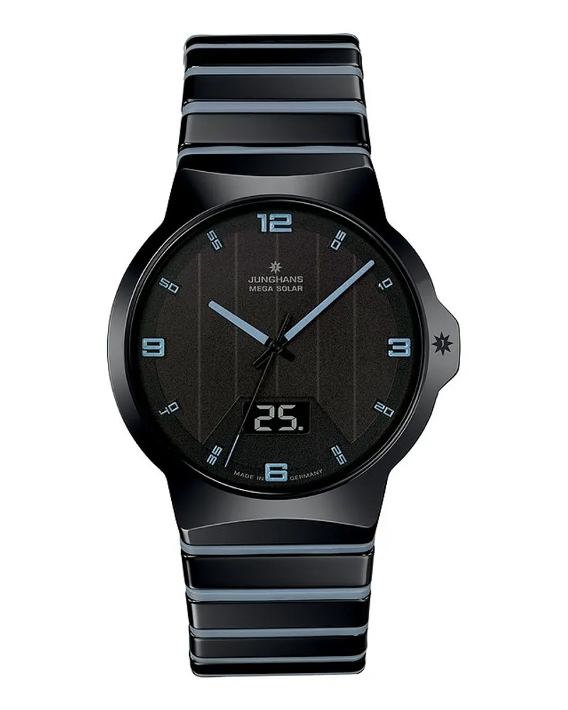 Junghans Herrenuhr Mega Solar Schwarz