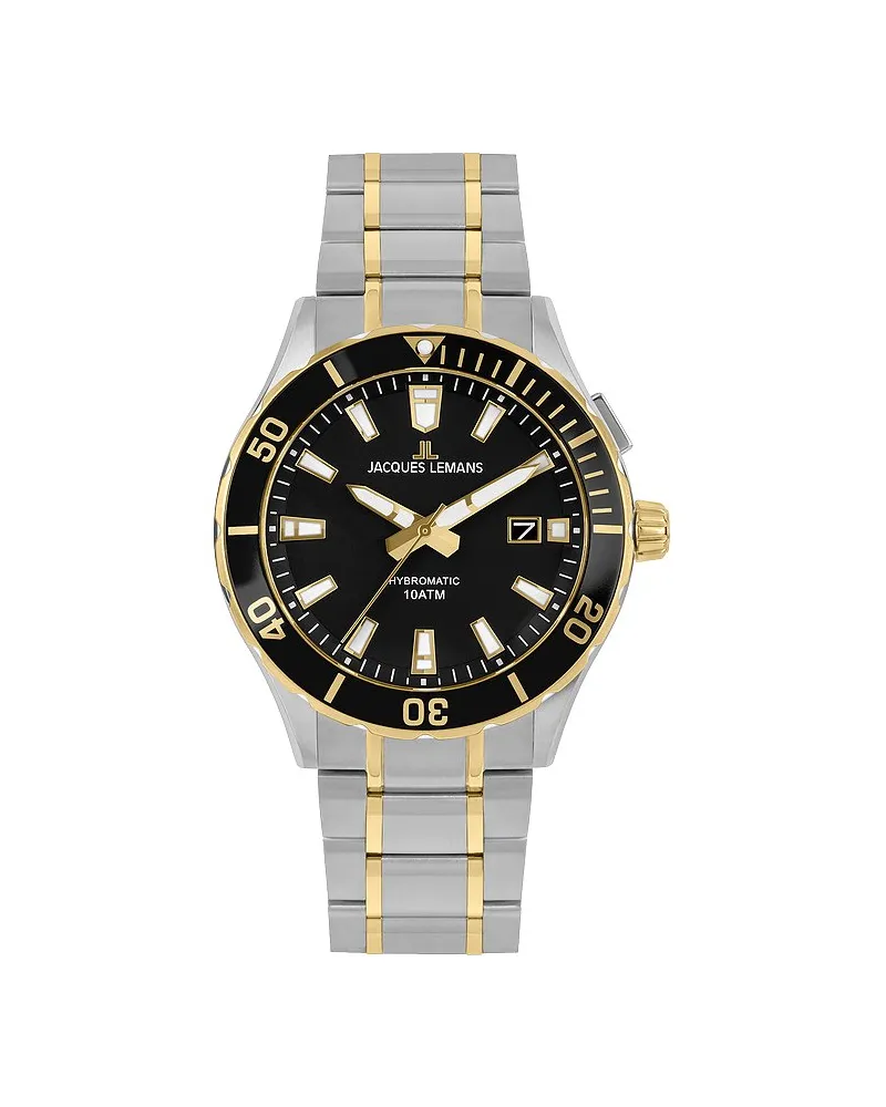 Jacques Lemans Herrenuhr Hybromatic Bicolor