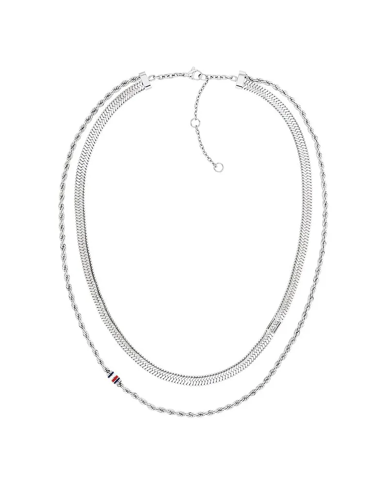 Tommy Hilfiger Kette LAYERED SET Silber