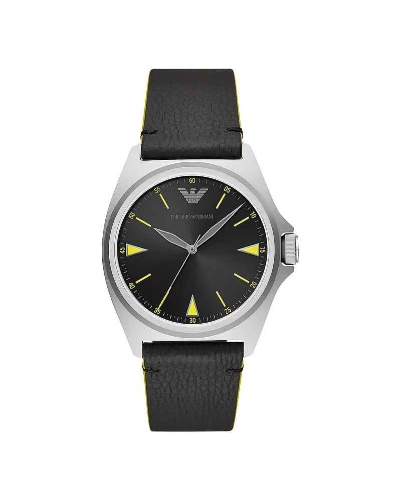 Emporio Armani Herrenuhr Silber