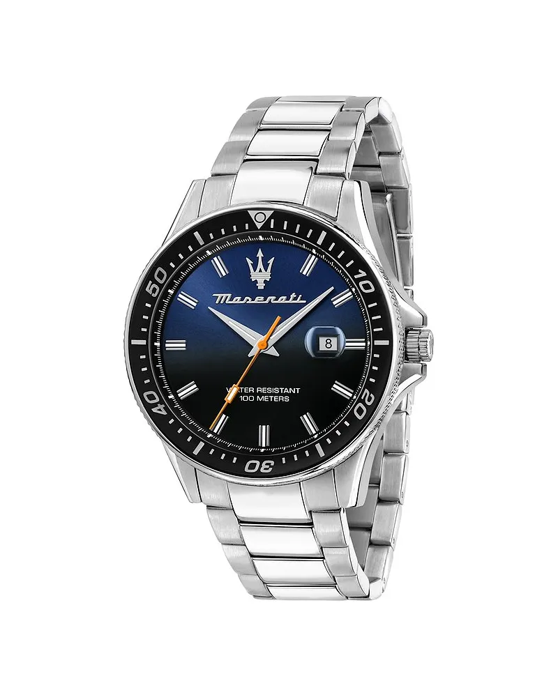 Maserati Herrenuhr Sfida Silber