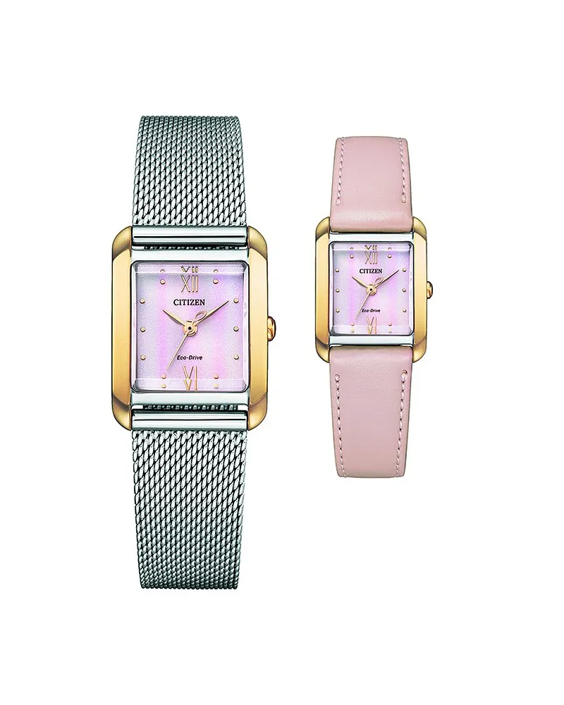 Citizen Uhren-Set inkl. Wechselarmband Elegant Eco-Drive Bicolor