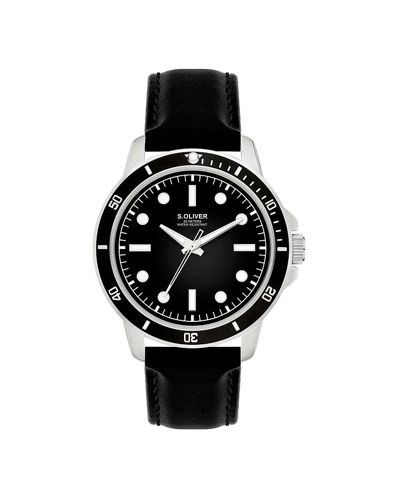 S.Oliver Herrenuhr Klassisch & Elegant Silber