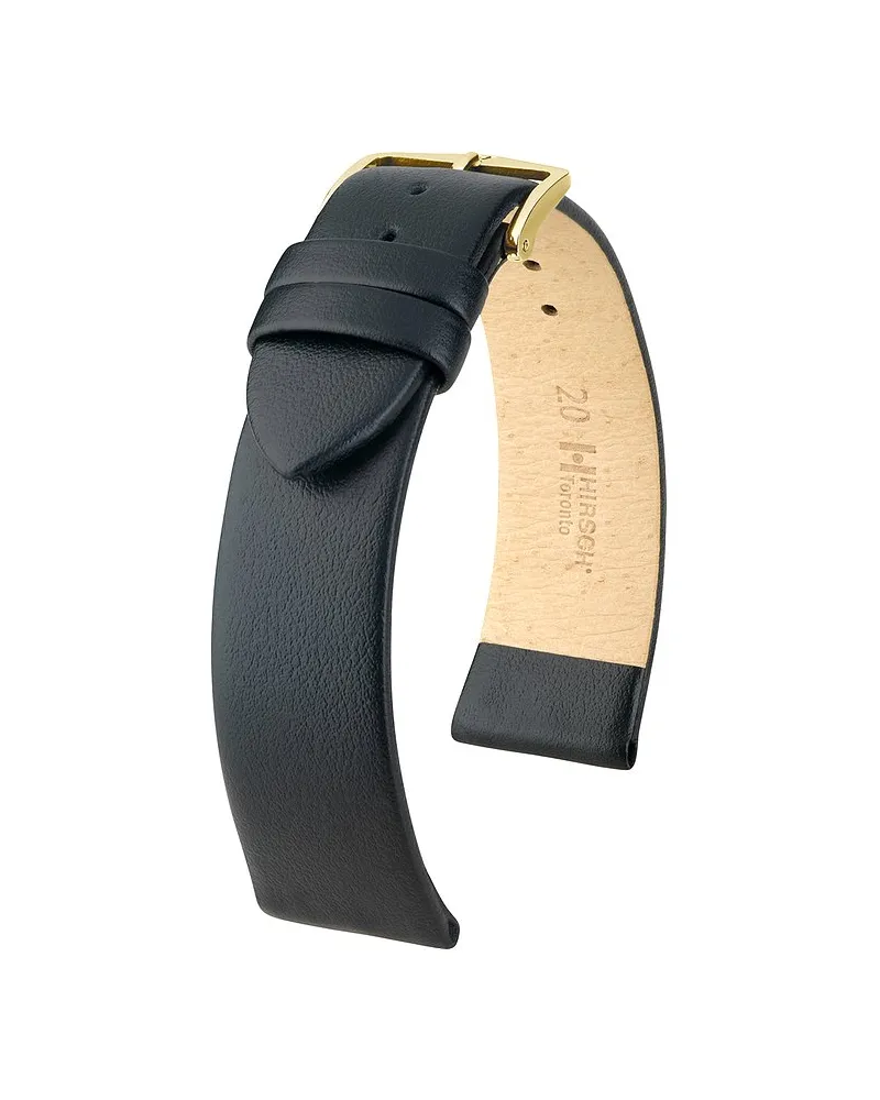 Hirsch Lederband Toronto Schwarz