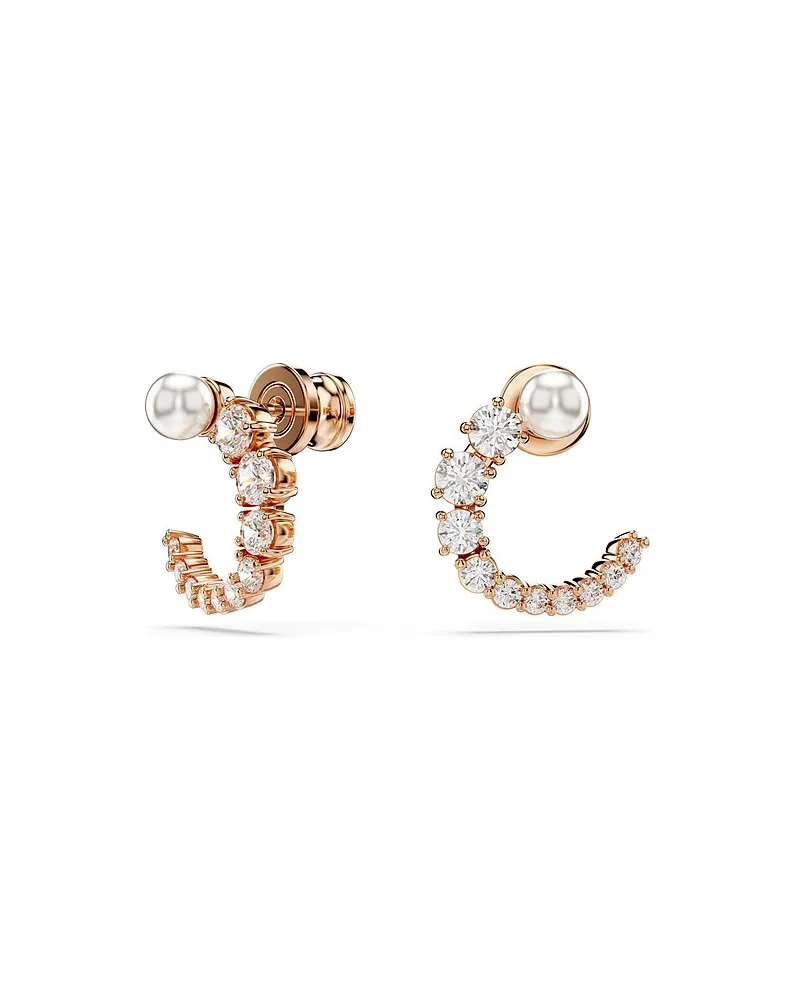Swarovski Creolen Matrix Weiß