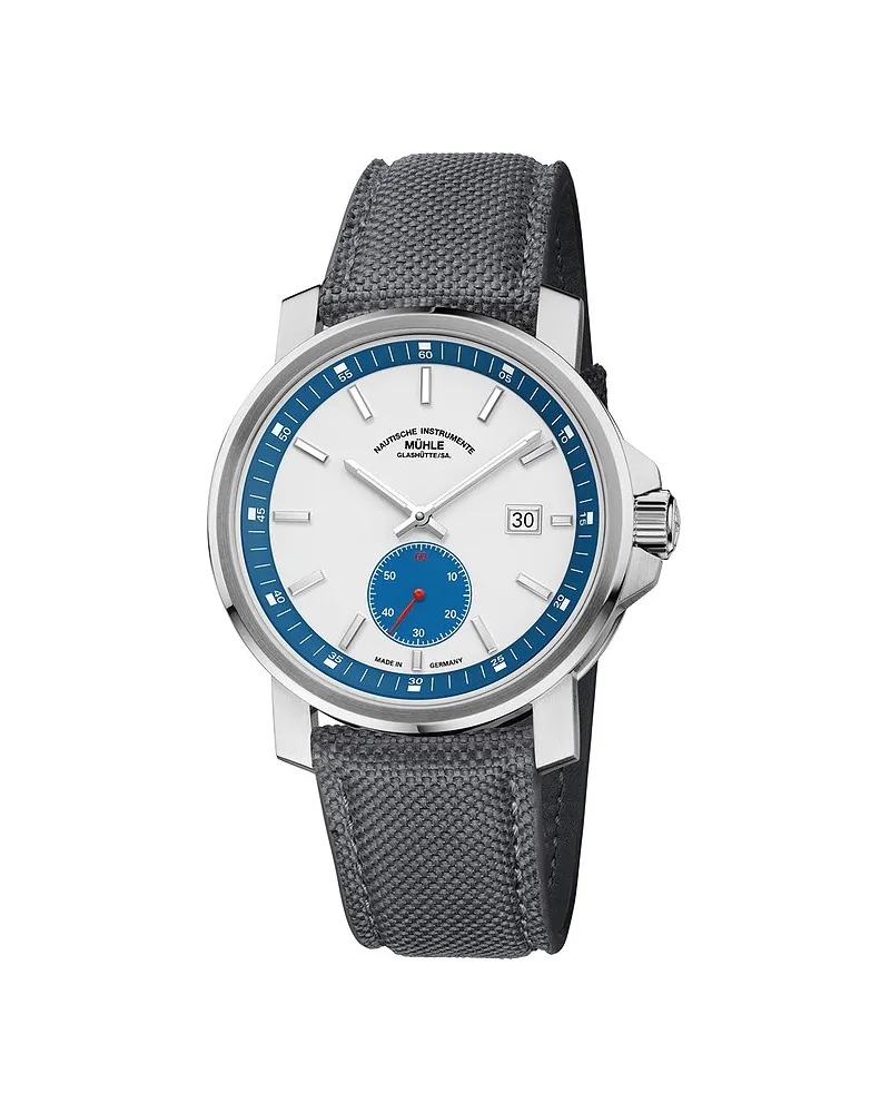 Mühle-Glashütte Herrenuhr 29er Big Kleine Sekunde Silber