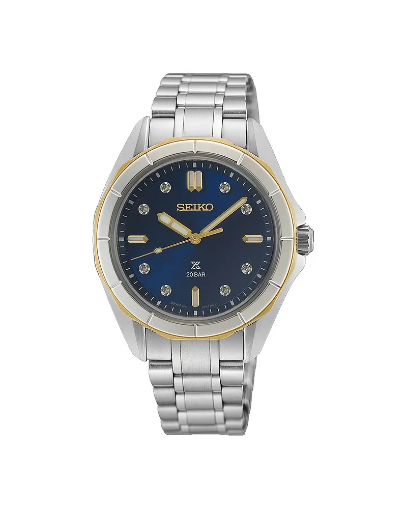 Seiko Damenuhr SEA Silber