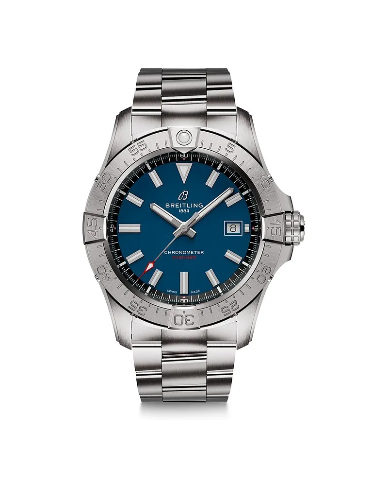 Breitling Herrenuhr Avenger Automatic 42 Silber