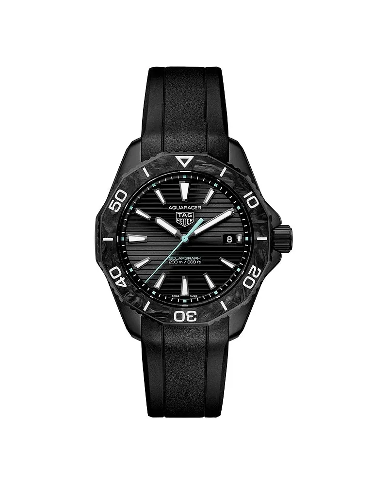 TAG Heuer Herrenuhr Aquaracer Professional 200 Solargraph 40mm Schwarz