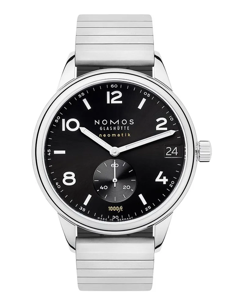 NOMOS Glashütte Herrenuhr Club Silber