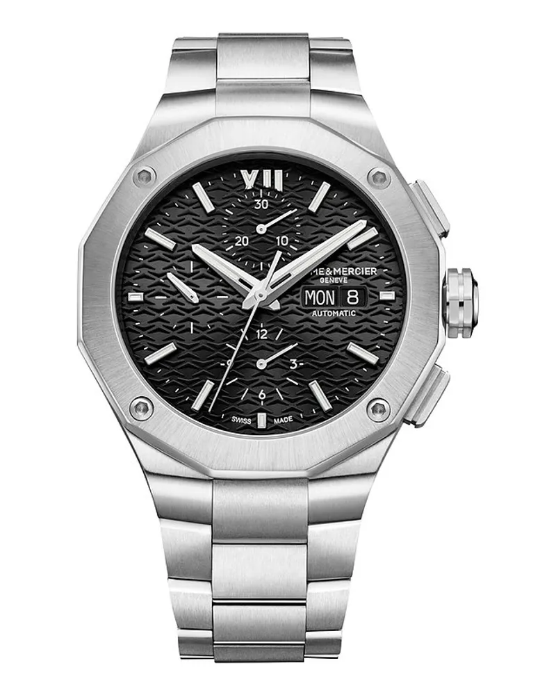 Baume & Mercier Herrenuhr Riviera Silber
