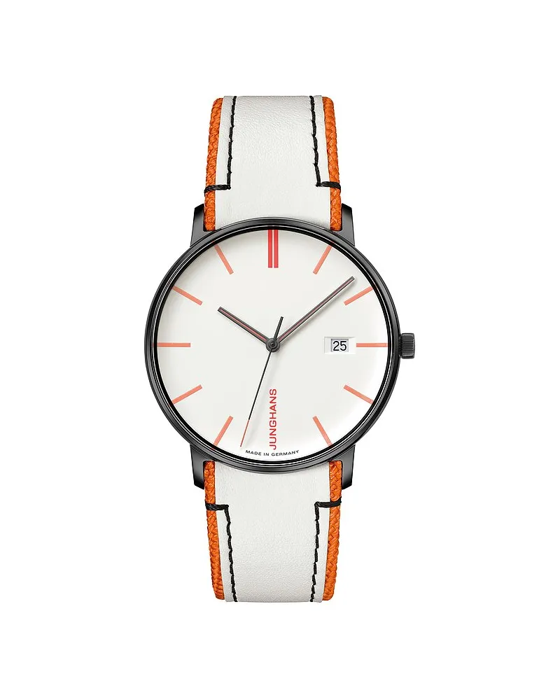 Junghans Herrenuhr FORM Quarz Weiß