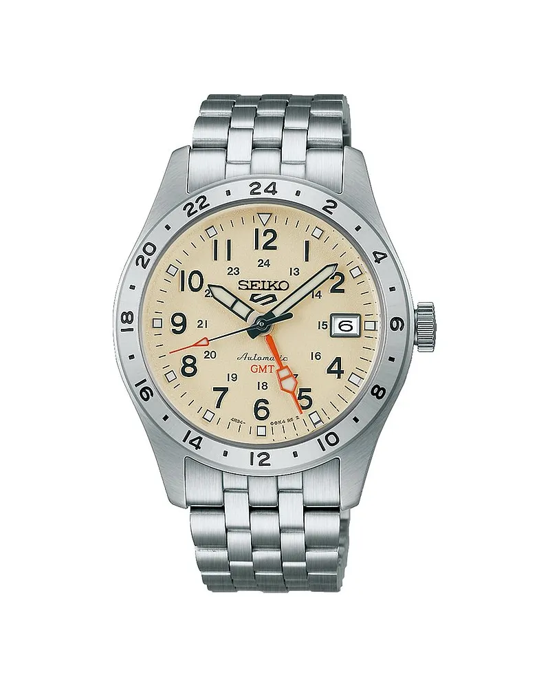 Seiko Herrenuhr Field Series Silber