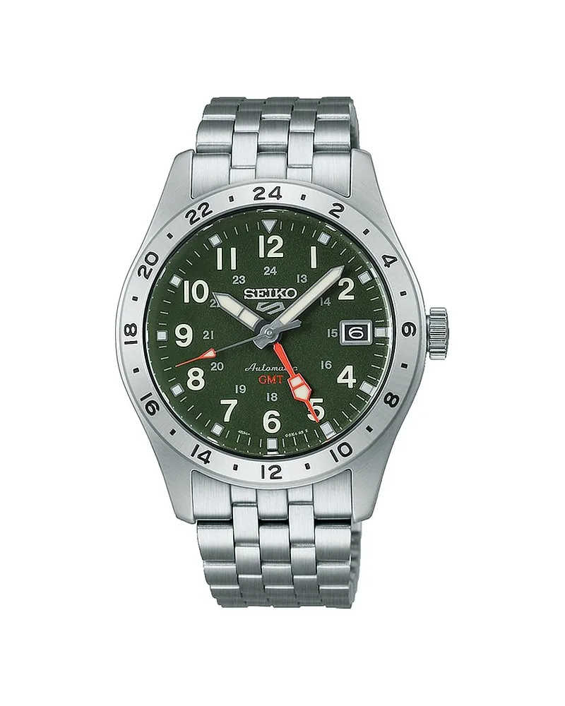 Seiko Herrenuhr Field Series Silber