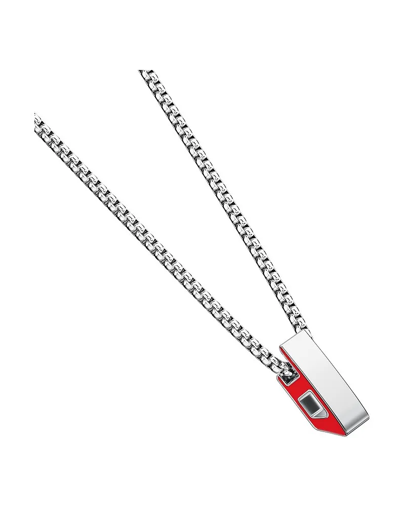 Diesel Kette D Logo Silber