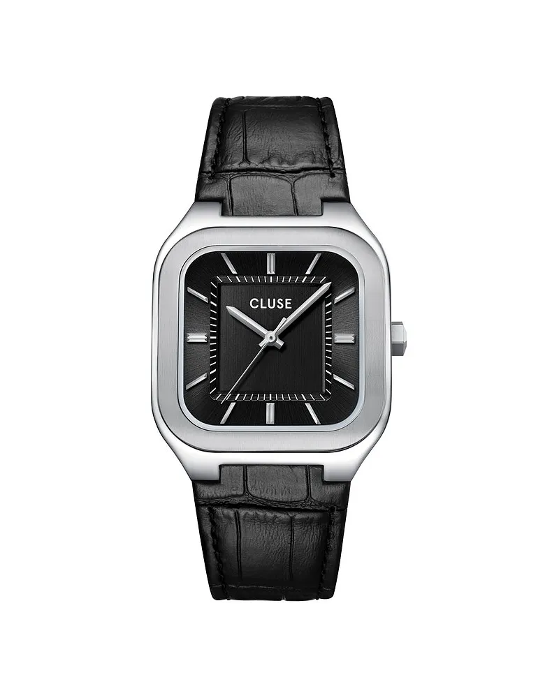 CLUSE Herrenuhr Quadrus Silber