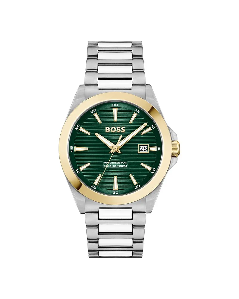 HUGO BOSS Herrenuhr Strike Bicolor