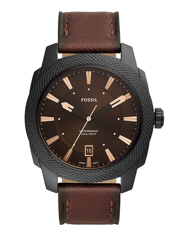 Fossil Herrenuhr Machine Schwarz