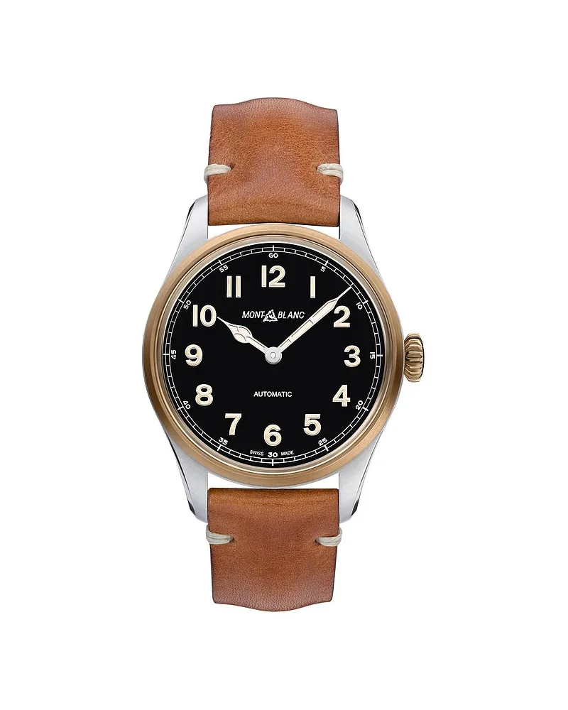 Montblanc Herrenuhr 1858 Silber