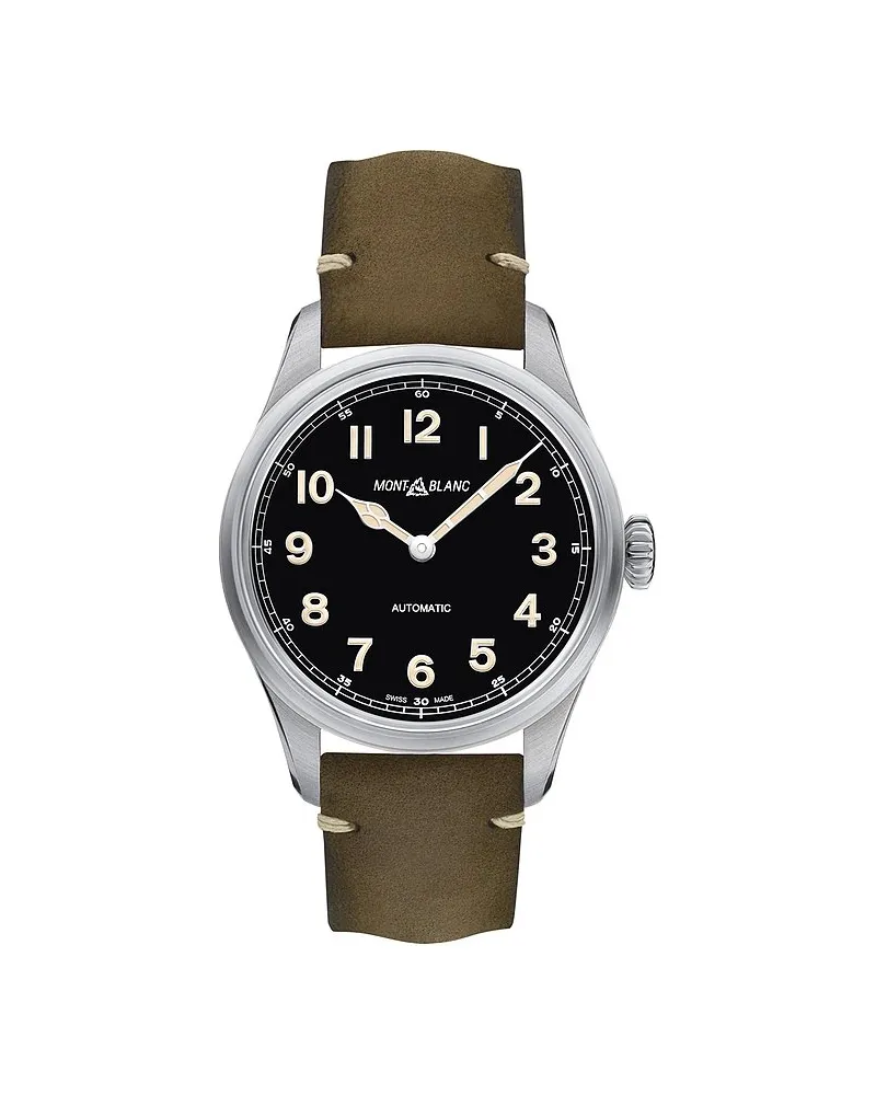 Montblanc Herrenuhr 1858 Silber