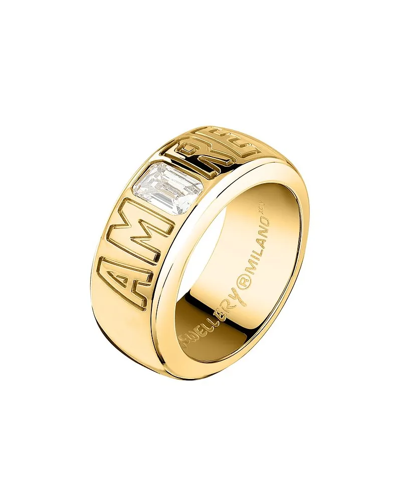 GCDS Damenring Talking Jewels Gelbgold