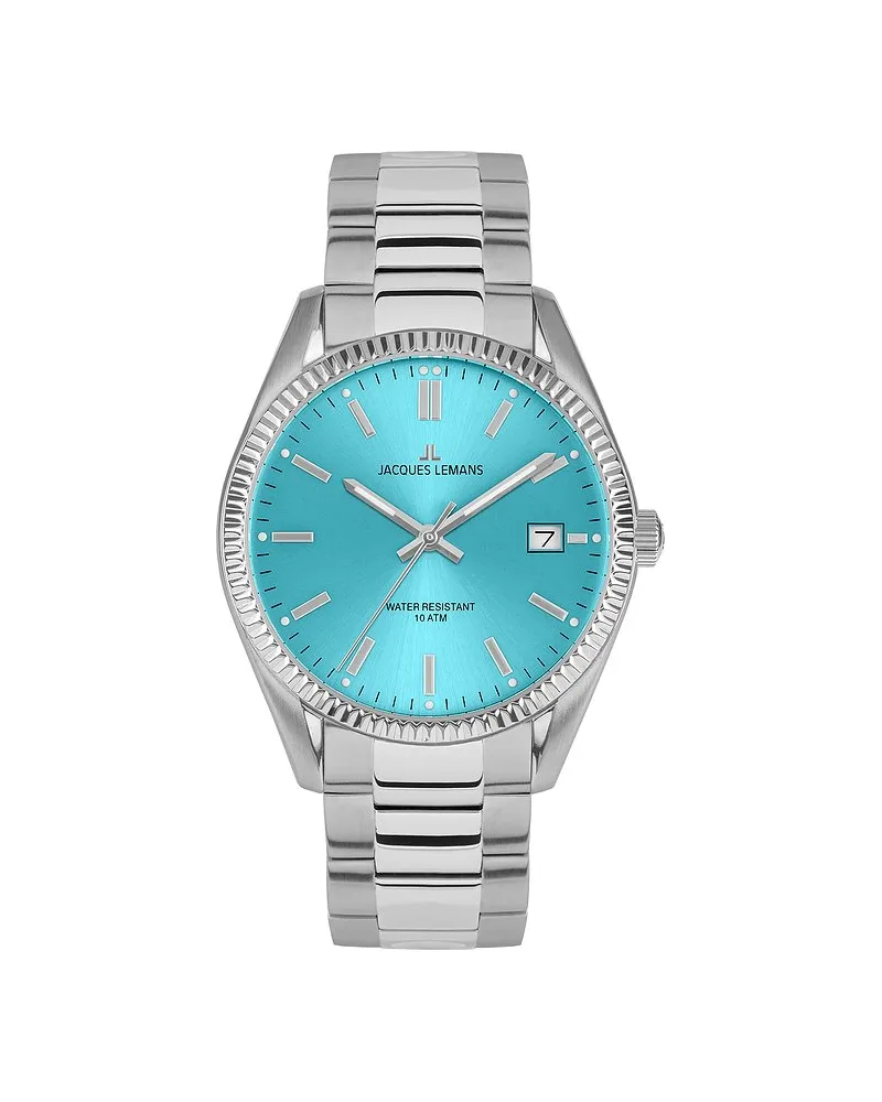 Jacques Lemans Herrenuhr Derby Silber