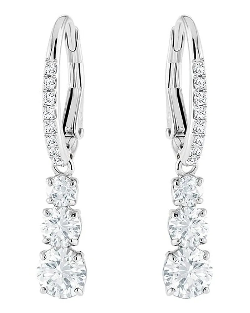 Swarovski Ohrhänger Stilla Round Attract Silber