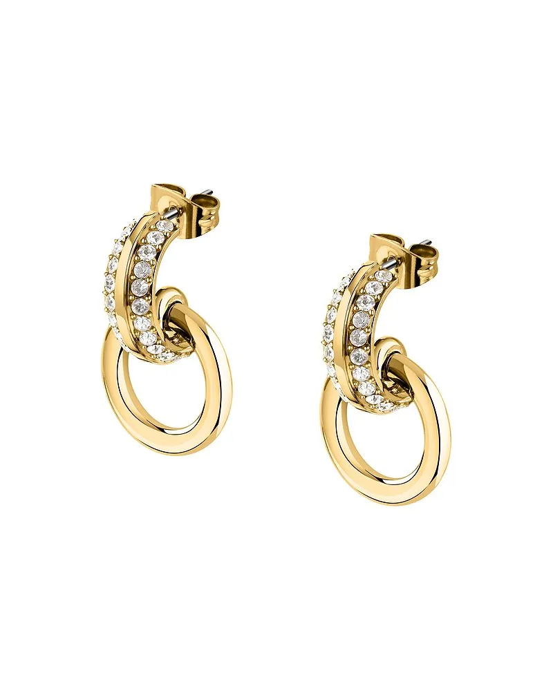 Karl Lagerfeld Ohrhänger Bond Pave Gelbgold