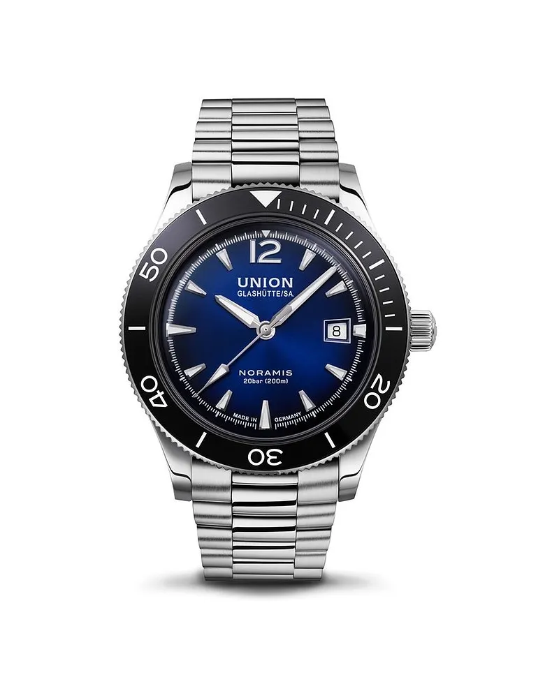 Union Glashütte Herrenuhr Noramis Silber