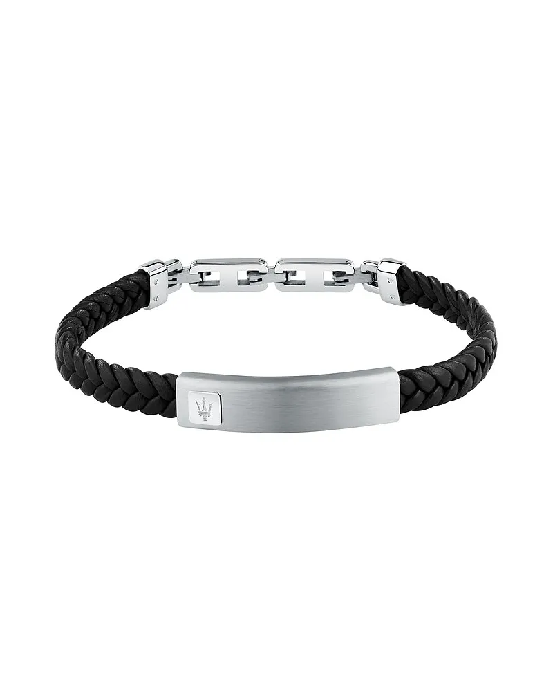 Maserati Armband Leather Silber