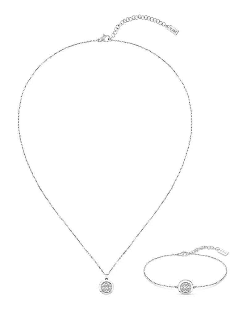 HUGO BOSS Schmuck-Set Silber