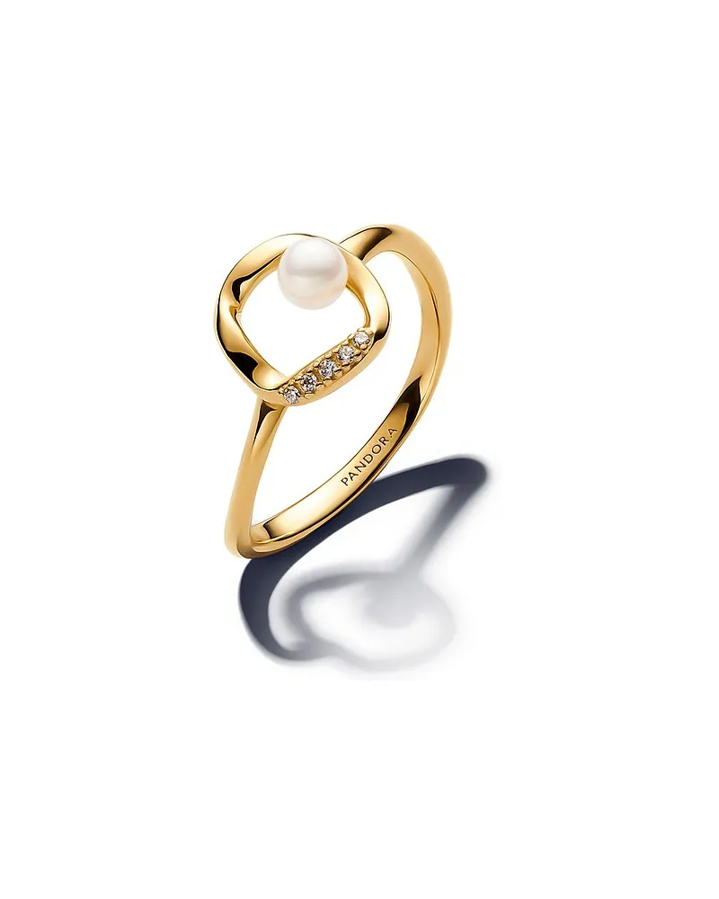 Pandora Damenring Essence Weiß