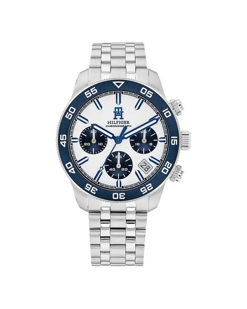 Tommy Hilfiger Chronograph Th85 Chrono Silber