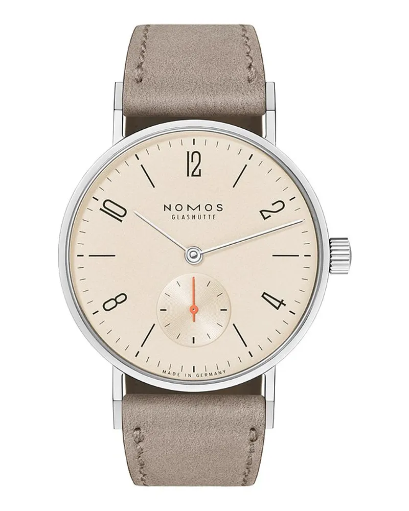 NOMOS Glashütte Damenuhr Tangente 33 champagner Silber