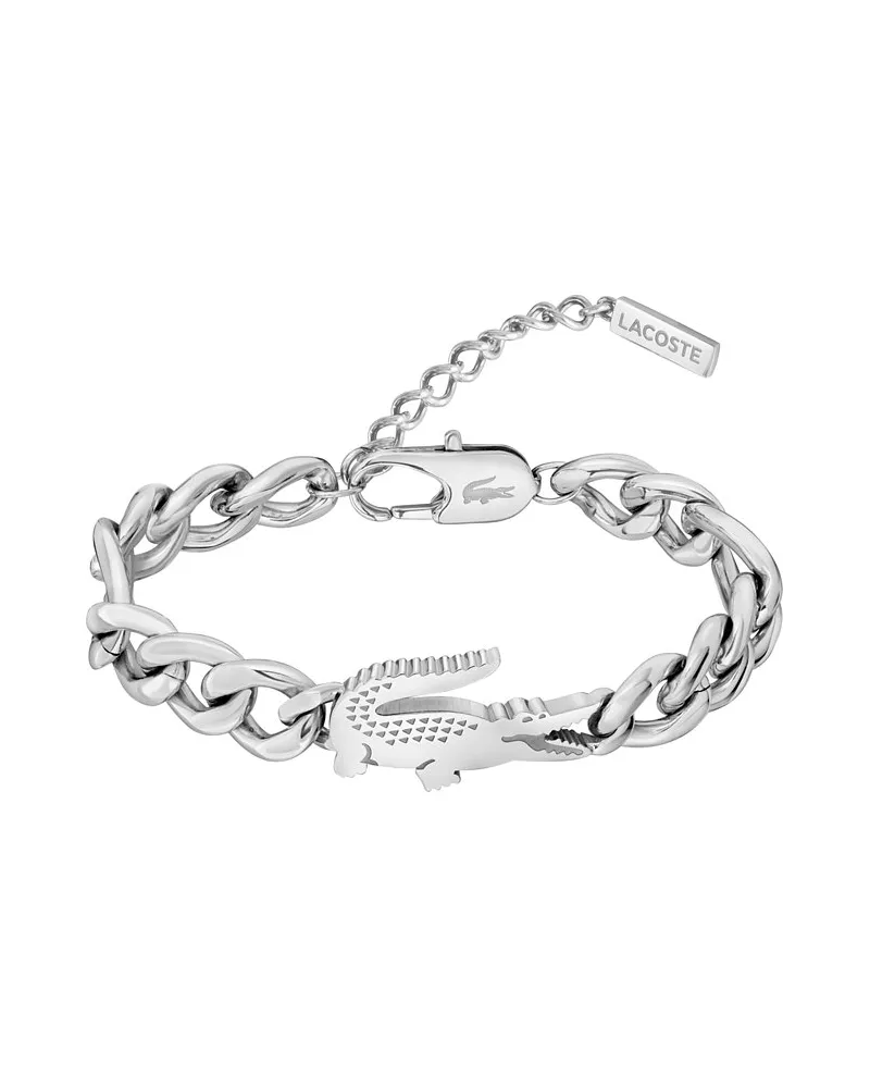 Lacoste Armband CROCODILE Silber