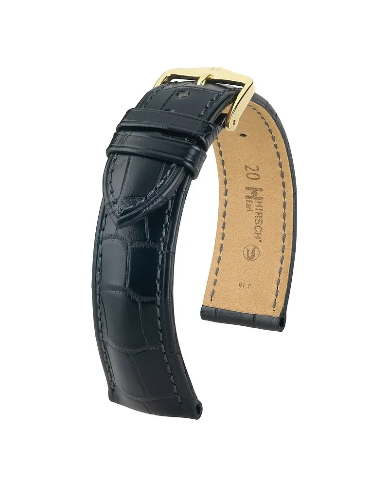 Hirsch Lederband Earl Schwarz