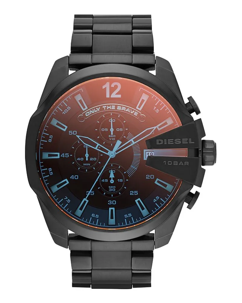 Diesel Chronograph Mega Chief Silber