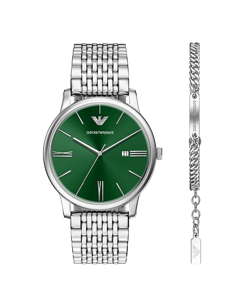 Emporio Armani Uhren-Set Silber