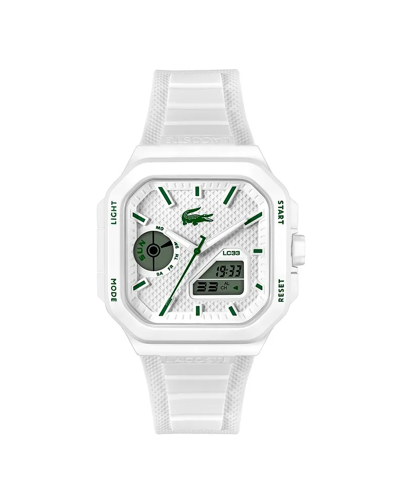 Lacoste Herrenuhr LC33 SQUARE Silber