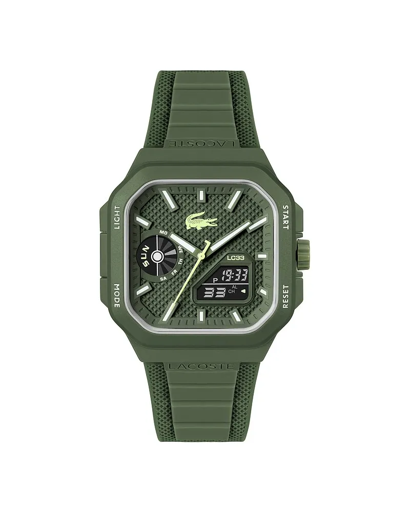 Lacoste Herrenuhr LC33 SQUARE Silber