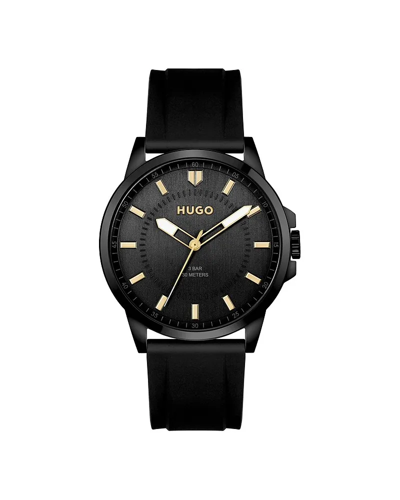 HUGO BOSS Herrenuhr #FIRST Schwarz