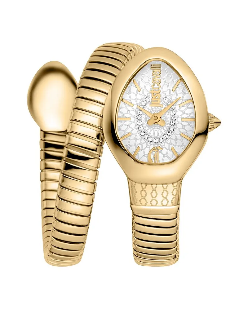 Just Cavalli Damenuhr Signature Snake Gold