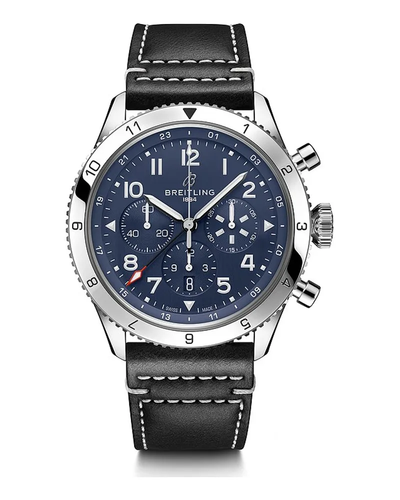 Breitling Chronograph Super Avi Silber