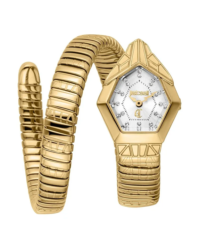 Just Cavalli Damenuhr Signature Snake Gold