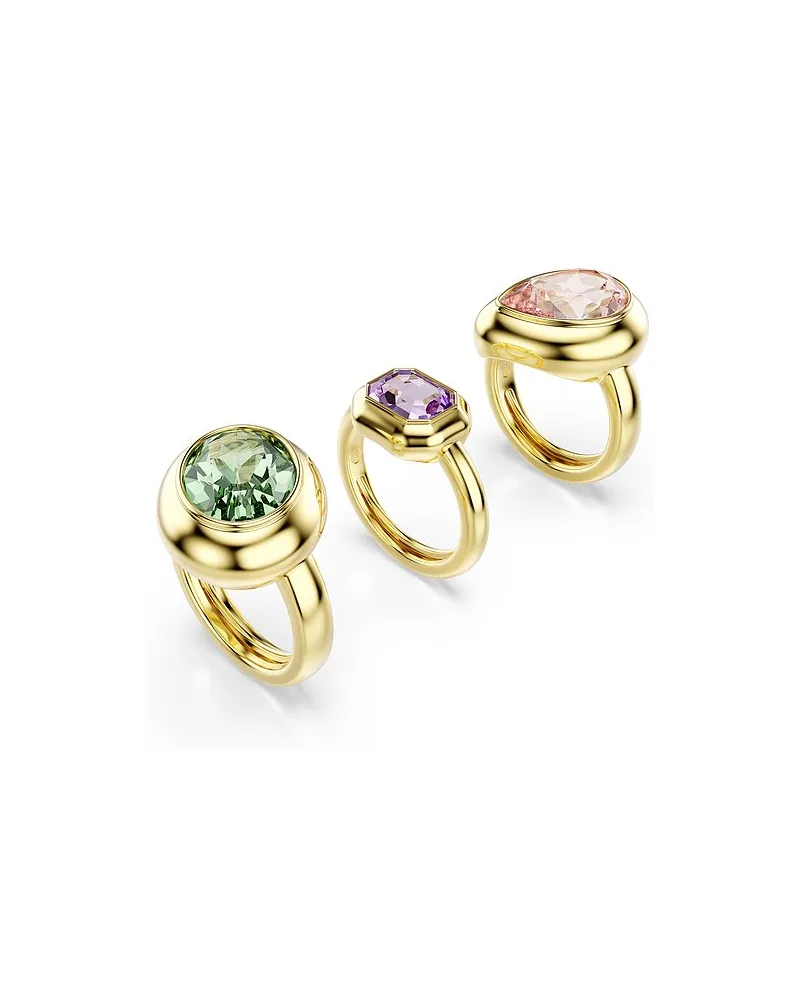 Swarovski Ringset Global Collection Gelbgold