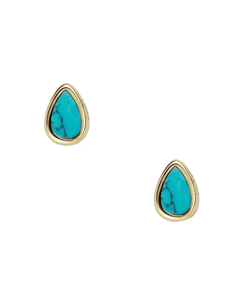 Fossil Ohrstecker Gold